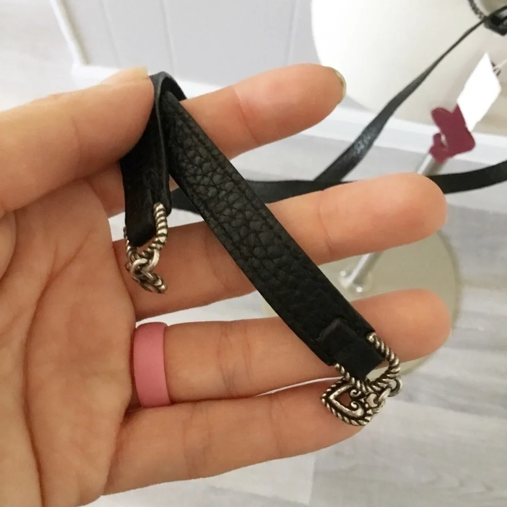 Brighton Leather Black Floral Belt Size M 30 New